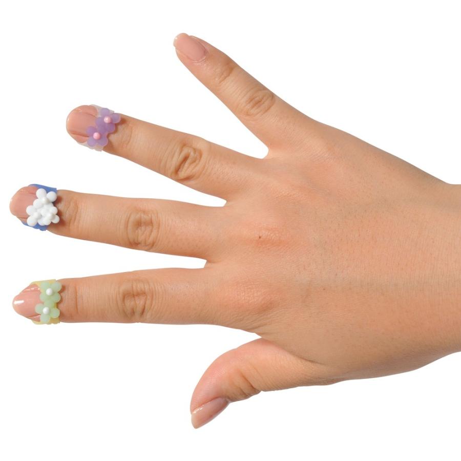 プラス PLUS 指サック メクリッコ スイート Mサイズ 3個入 フラワー1 紙めくり KM-302SB-3 35-909 | PLUS | 01