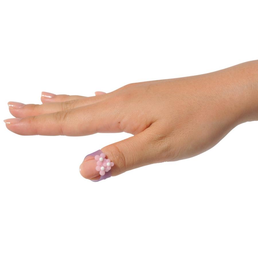 プラス(PLUS) 指サック メクリッコ スイート Lサイズ 3個入 フラワー2 KM-303SB-3　35-908 | PLUS | 01