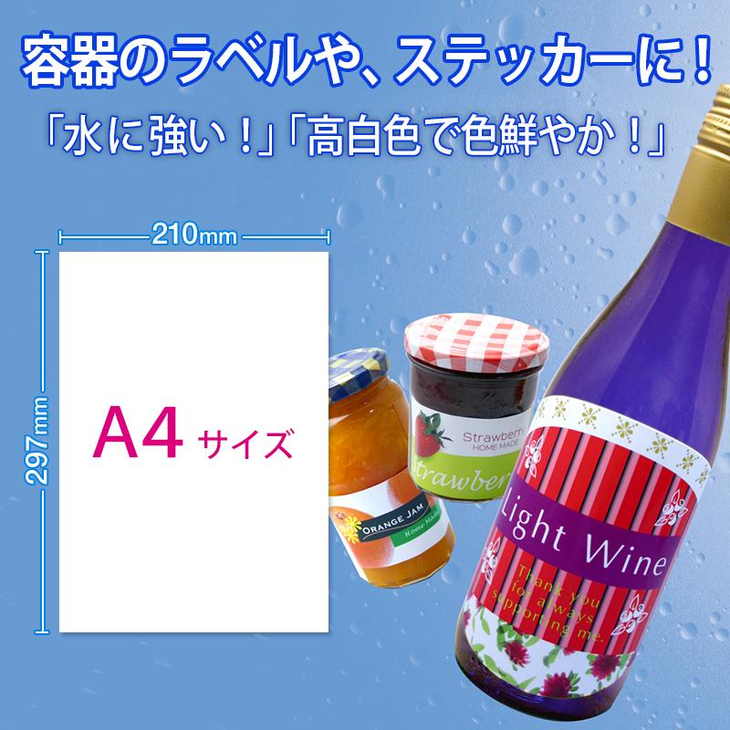 プラス(PLUS)インクジェット用紙 超耐水光沢フィルムラベル ホワイト A4 10枚入 IT-324RF 5冊セット 45-225*5 | PLUS | 02