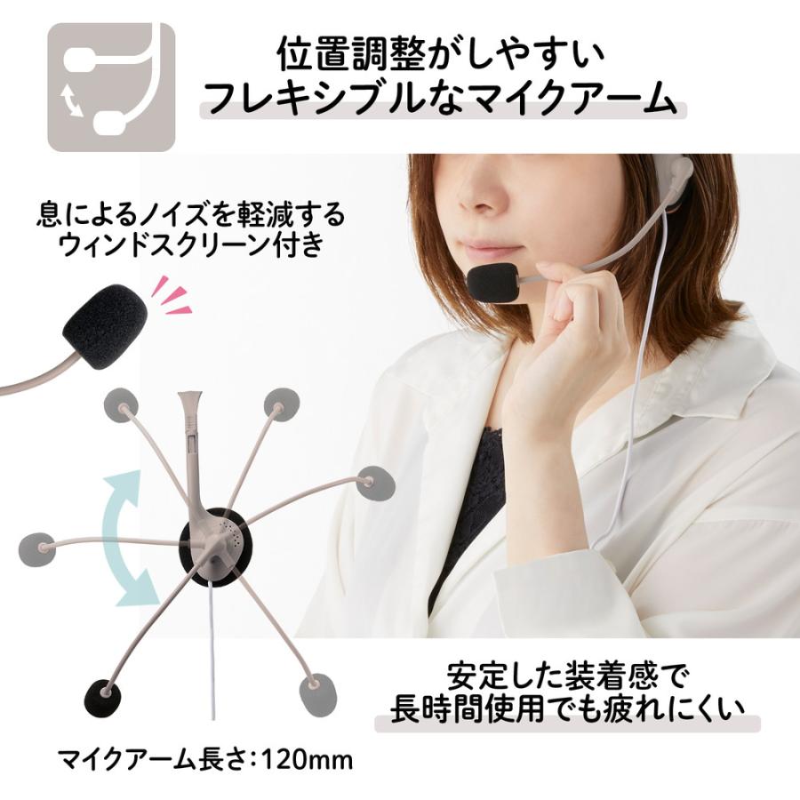 プラス PLUS 片ミミ快適 ヘッドセット グレー TW-HS002 | PLUS | 04