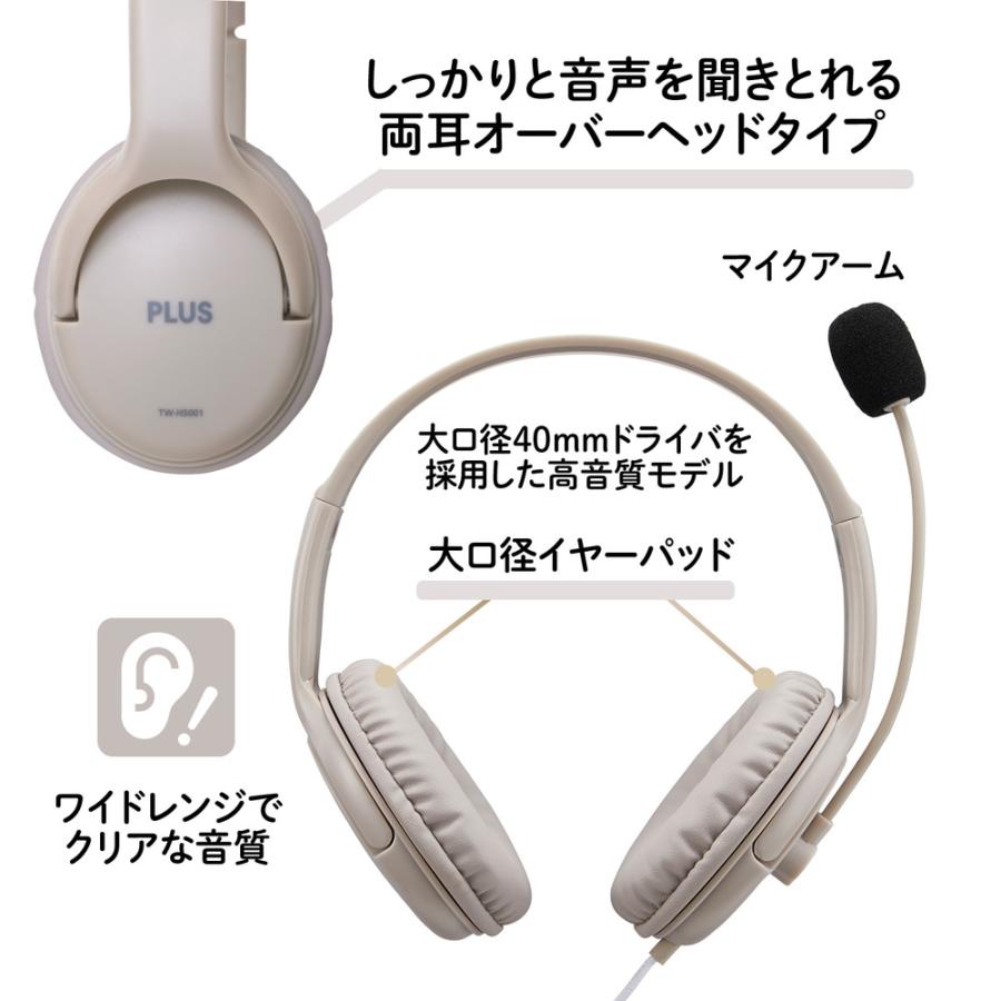 プラス PLUS シュウチュウできる 大型ヘッドセット TW-HS001 | PLUS | 03