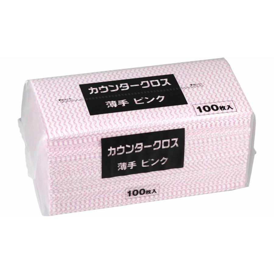 MISM カウンタークロス レギュラー ピンク 薄手100枚入り CW-100P | ブランド登録なし