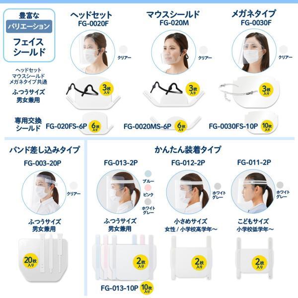 プラス PLUS フェイスシールド ヘッドセット 専用 交換 シールド 6枚入 FG-020FS-6P 89-532 | PLUS | 07