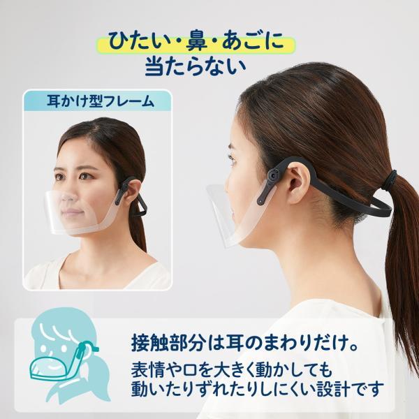 プラス PLUS マウスシールド ヘッドセット 専用 交換 シールド 6枚入 FG-020MS-6P 89-542 | PLUS | 05