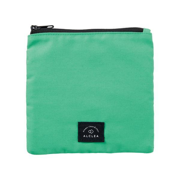 LIHIT LAB (リヒトラブ) ALCLEA マスク&ポーチ チャコールグレー エメラルドグリーン ※マスクスタンド付き A7930-7 | LIHIT LAB.