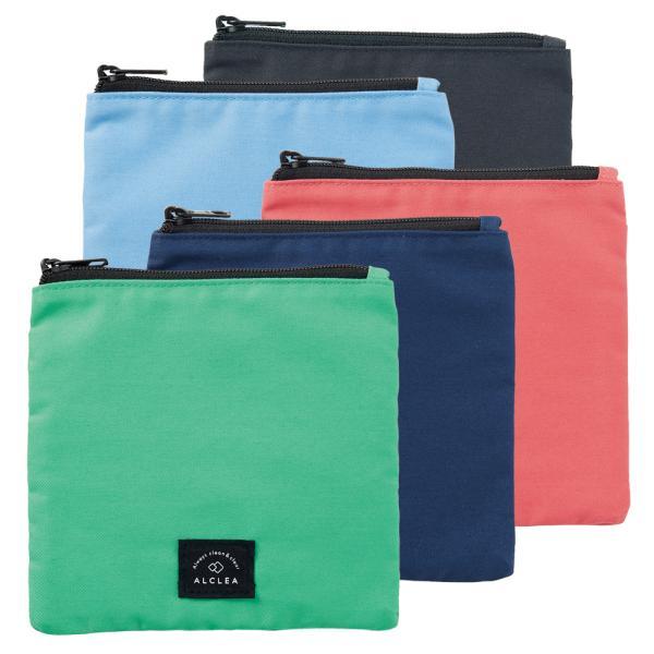 LIHIT LAB (リヒトラブ) ALCLEA マスク&ポーチ チャコールグレー エメラルドグリーン ※マスクスタンド付き A7930-7 | LIHIT LAB. | 09