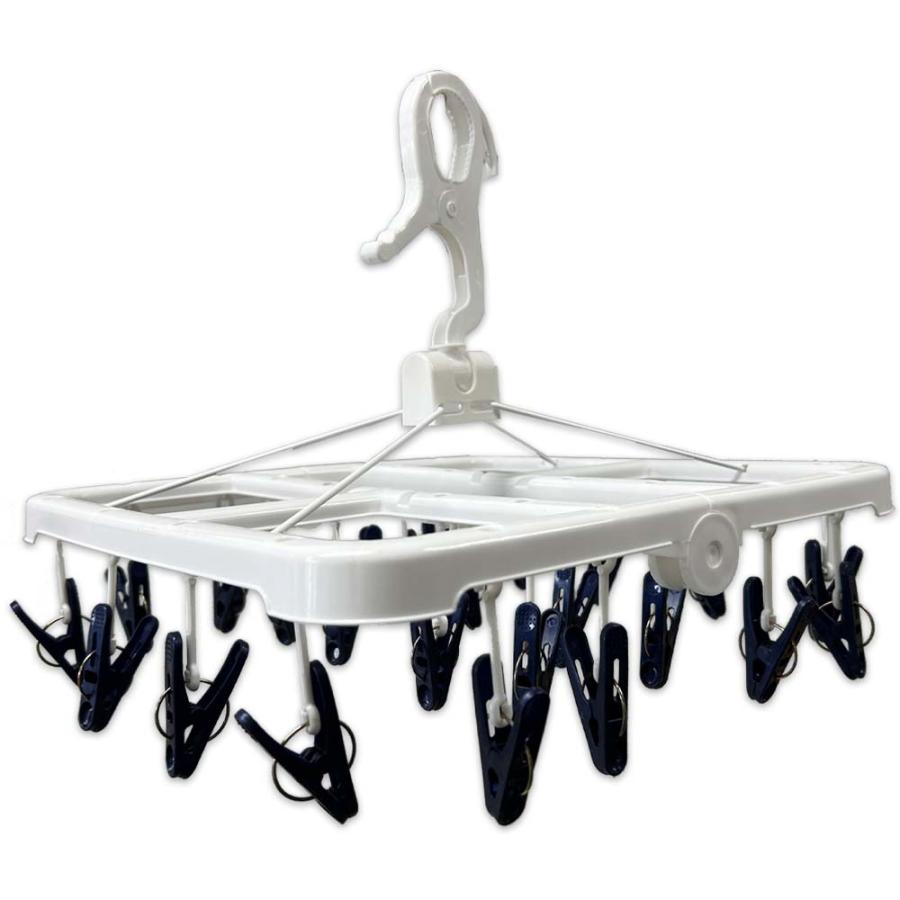 ヒラノトレーディング ワイヤー折りたたみハンガー 24ピンチ | ブランド登録なし