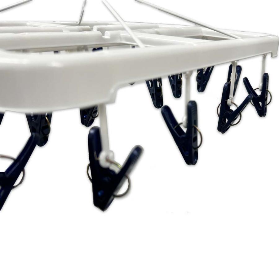 ヒラノトレーディング ワイヤー折りたたみハンガー 24ピンチ | ブランド登録なし | 02