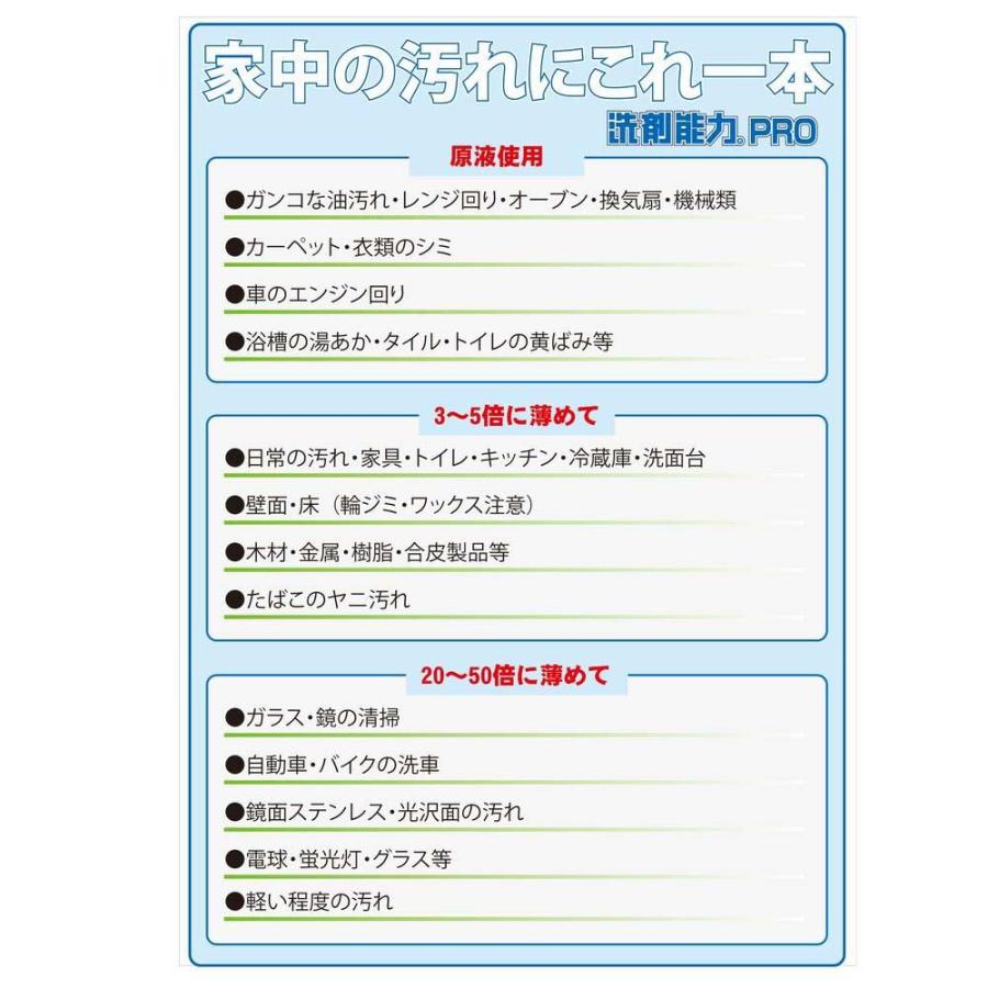 ヒューマンシステム 洗剤能力PRO ４L 業務用洗剤 油汚れ 掃除 コンロ 換気扇 電子レンジ 冷蔵庫 除菌 消臭 濃縮 大掃除 | ブランド登録なし | 04