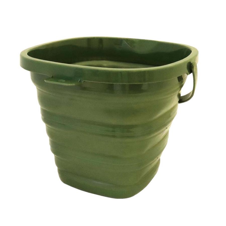 アクセル AXCEL 折りたたみ スクエアバケツ 10L グリーン AXL-455GR 洗車 アウトドア ガーデニング | ブランド登録なし | 01