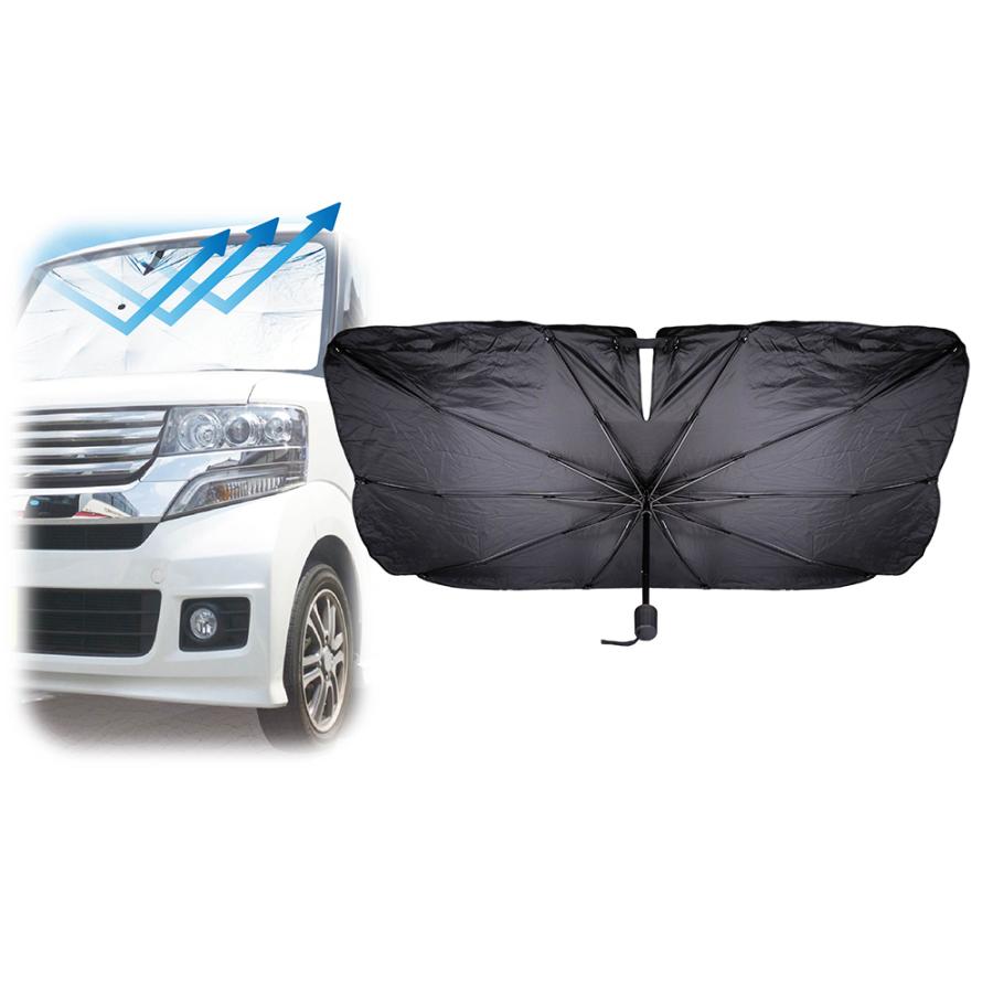 ハック Hac 傘型サンシェード 軽自動車タイプ V字カット | ブランド登録なし | 01