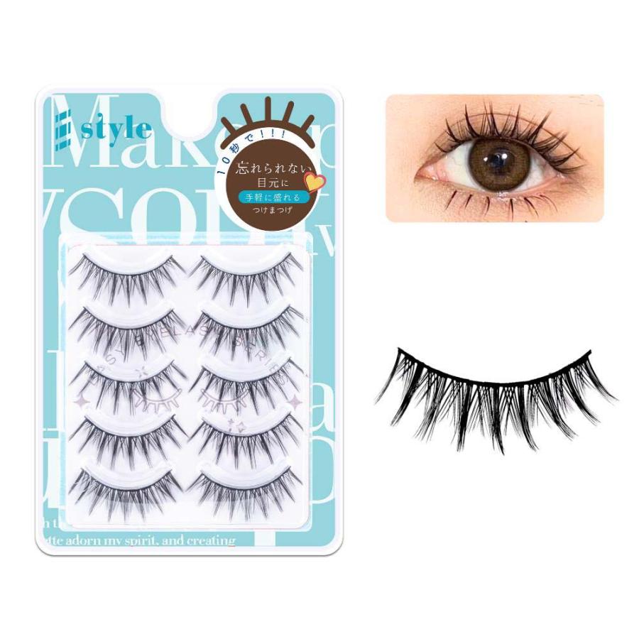 KORE シャープスタイル イージーアイラッシュ 01 5ペア EASY EYELASH SERIES 人気 つけまつげ 品質 透明芯 柔らかい ナチュラル 再利用可能 | ブランド登録なし | 01