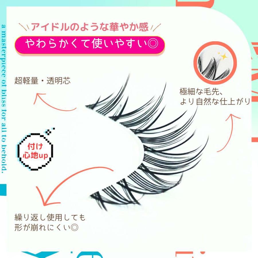KORE シャープスタイル イージーアイラッシュ 02 5ペア EASY EYELASH SERIES 人気 つけまつげ 品質 透明芯 柔らかい ナチュラル 再利用可能 | ブランド登録なし | 04
