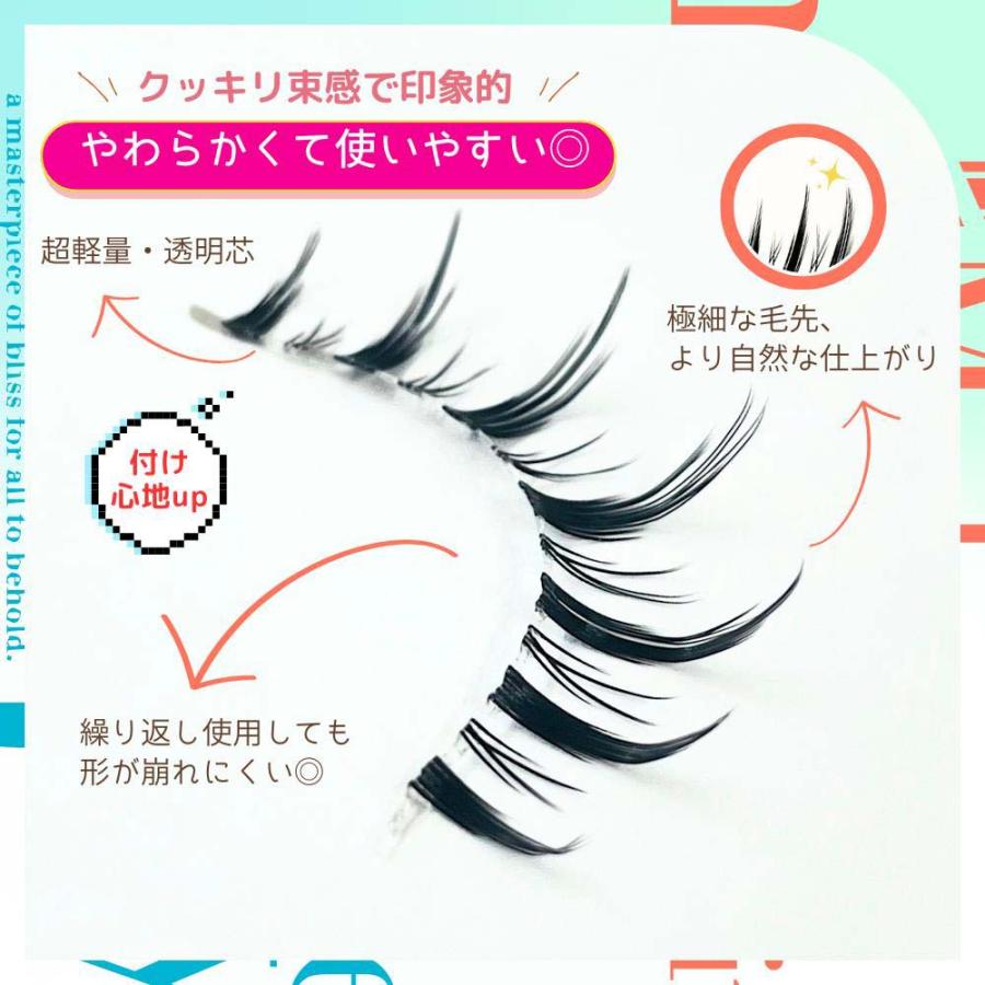 KORE シャープスタイル イージーアイラッシュ 03 5ペア EASY EYELASH SERIES 人気 つけまつげ 品質 透明芯 柔らかい ナチュラル 再利用可能 | ブランド登録なし | 04