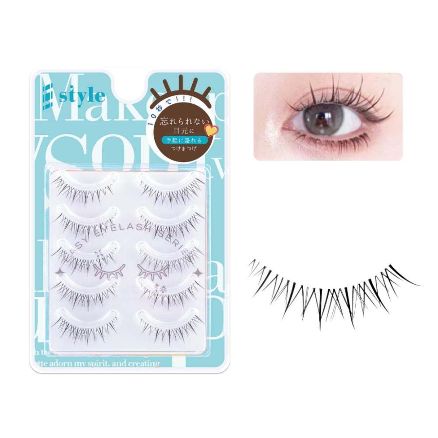 KORE シャープスタイル イージーアイラッシュ 05 5ペア EASY EYELASH SERIES 人気 つけまつげ 品質 透明芯 柔らかい ナチュラル 再利用可能 | ブランド登録なし | 01