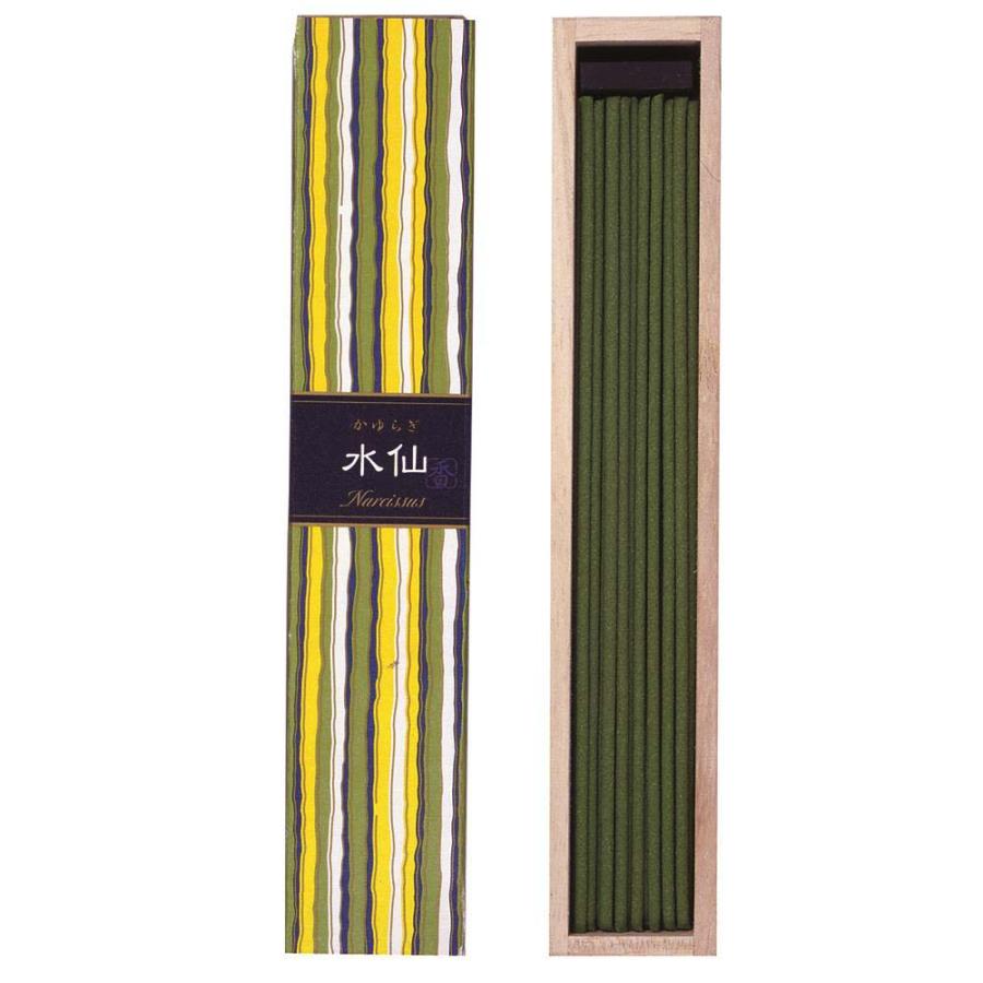 日本香堂 かゆらぎ 水仙 スティック40本入 38407 線香 アロマ お香 | かゆらぎ