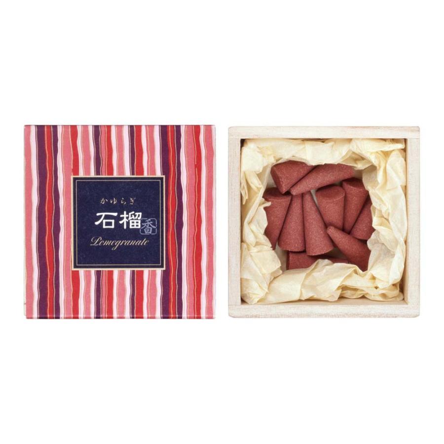 日本香堂 かゆらぎ 石榴 コーン型 12個入 38416 アロマ お香 | かゆらぎ