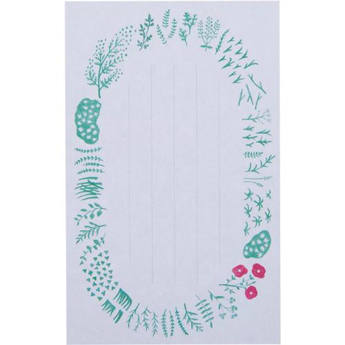 キングジム＜KING JIM＞便箋ふせん　Lサイズ　001　プランツ 3080-001　HITOTOKI（ヒトトキ）　5冊セット | KING JIM