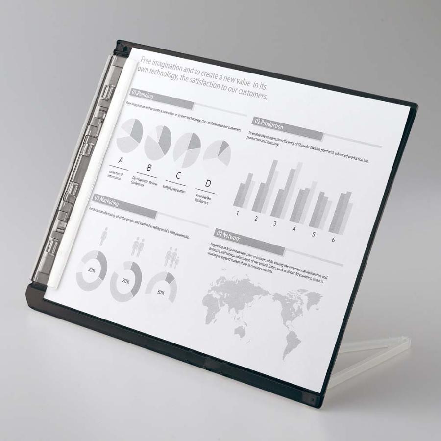 クリップボード（スタンド付き） クリヤー A5167-1 | ブランド登録なし | 04