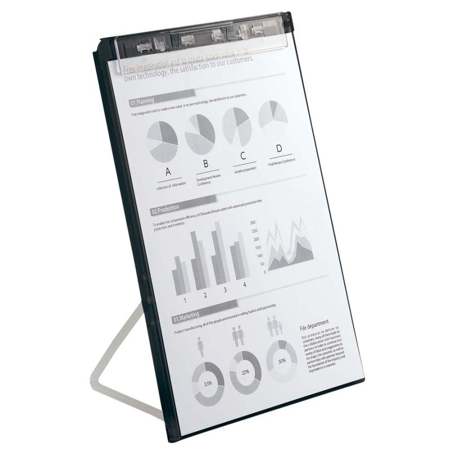 クリップボード（スタンド付き） 黒 A5167-24 | ブランド登録なし | 01