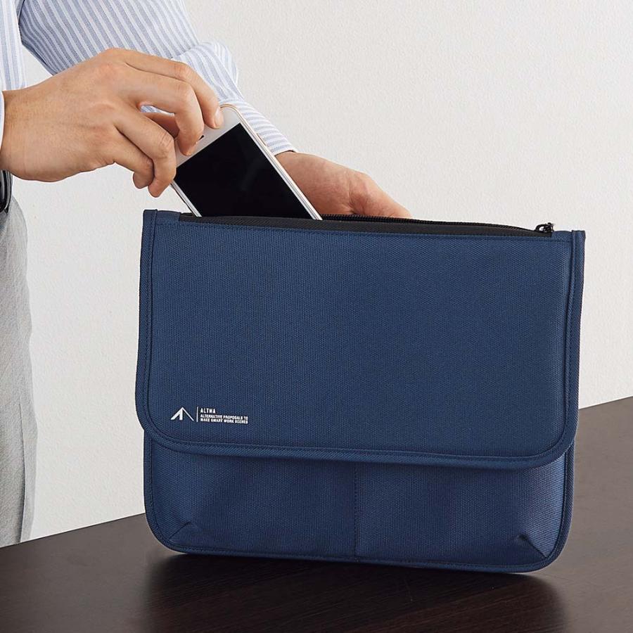 ALTNA フラップポーチ（L） ネイビー A7768-11 | ブランド登録なし | 03