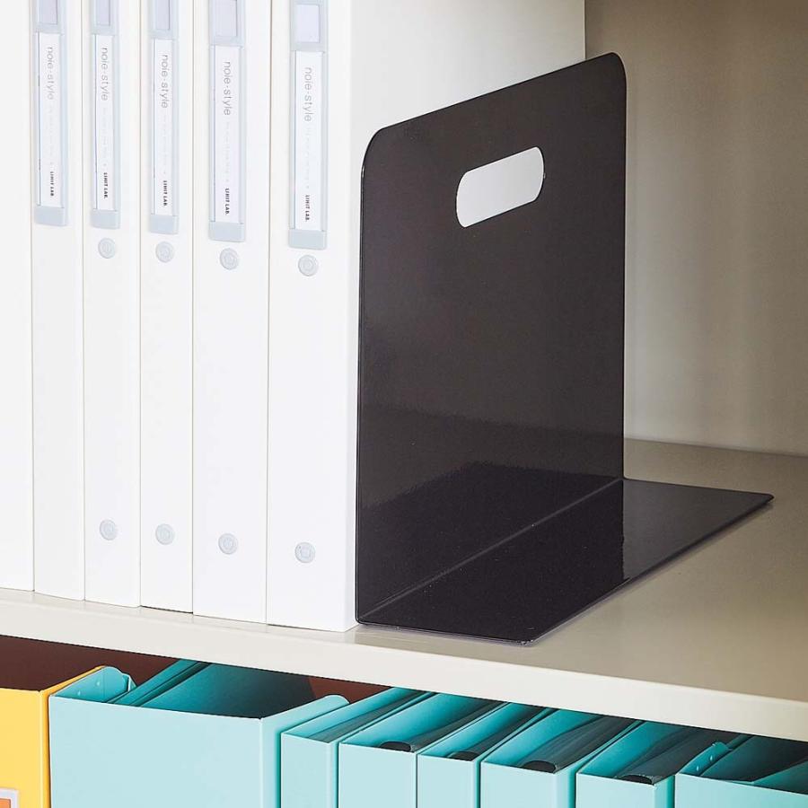 ブックエンド・ワイドタイプ（マグネット付） 白 A7352-0 | ブランド登録なし | 03