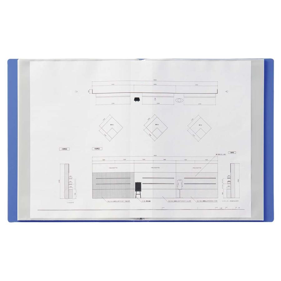 LIHIT LAB.＜リヒトラブ＞REQUEST サイドインクリヤーブック A4/A3S 白 G3402-0 | ブランド登録なし | 02