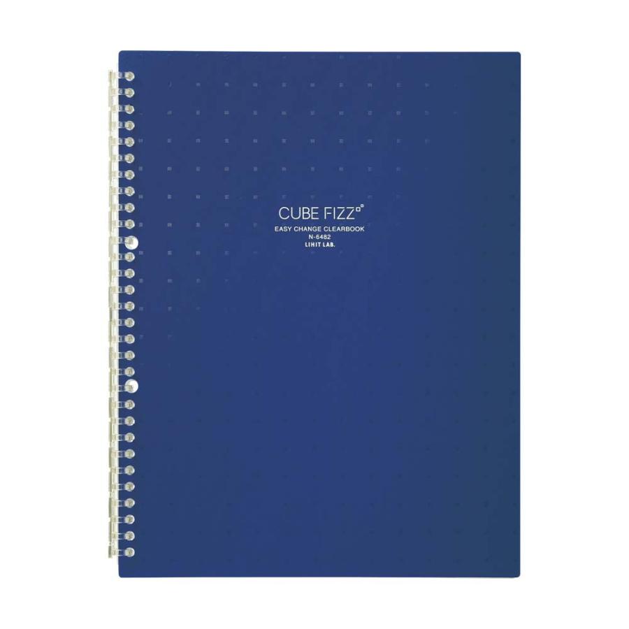 LIHIT LAB (リヒトラブ) CUBE FIZZ イージーチェンジ・クリヤーブック ネイビー N6482-11 | LIHIT LAB.