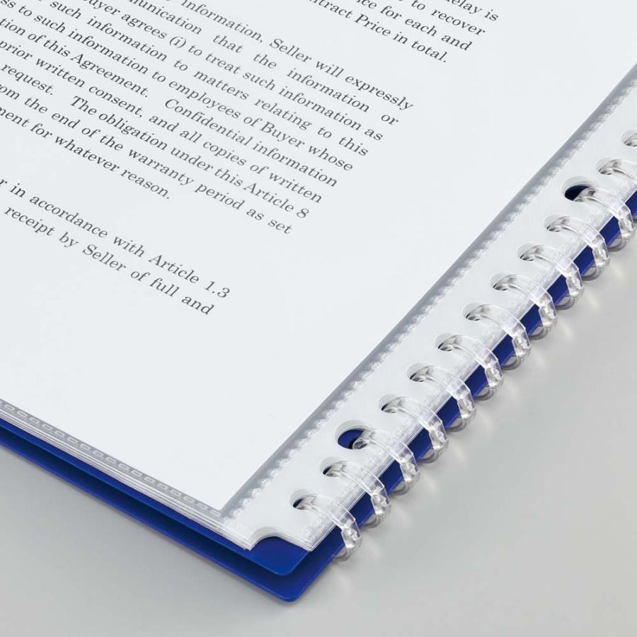 LIHIT LAB (リヒトラブ) CUBE FIZZ イージーチェンジ・クリヤーブック ネイビー N6482-11 | LIHIT LAB. | 03