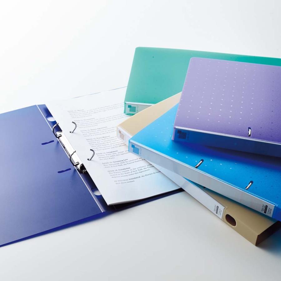 LIHIT LAB (リヒトラブ) CUBE FIZZ リングファイル＜ツイストリング スリム＞ ベージュ F7005-16 | LIHIT LAB. | 03