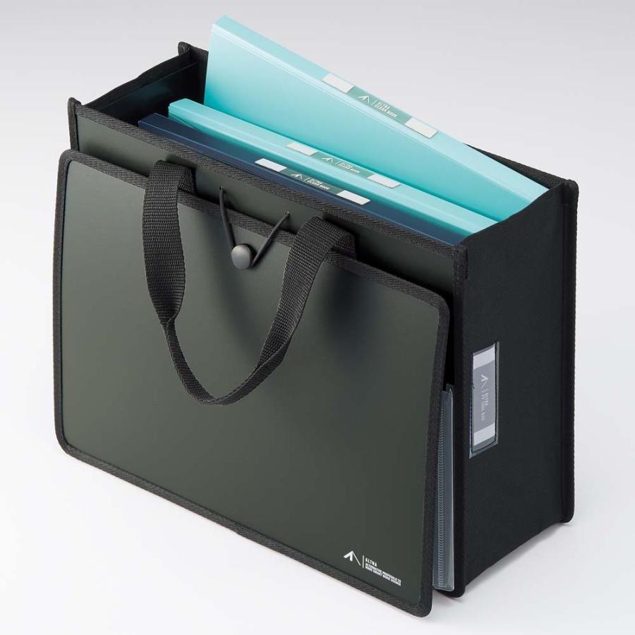 リヒトラブ LIHIT LAB. ALTNA ツールバッグ P.P. オリーブ A7773-22 ビジネスバッグ 書類収納 A4 オフィス | ブランド登録なし | 04