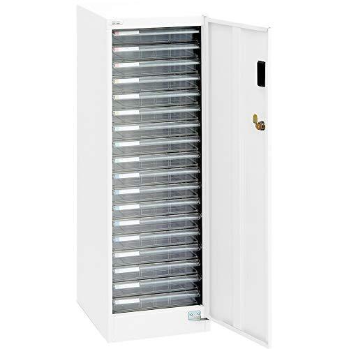 【欠品中:納期未定 入荷次第発送】ナカバヤシ＜Nakabayashi＞ セキュリティフロアケース A4サイズ 浅型18段 AF-S18シロ | ナカバヤシ