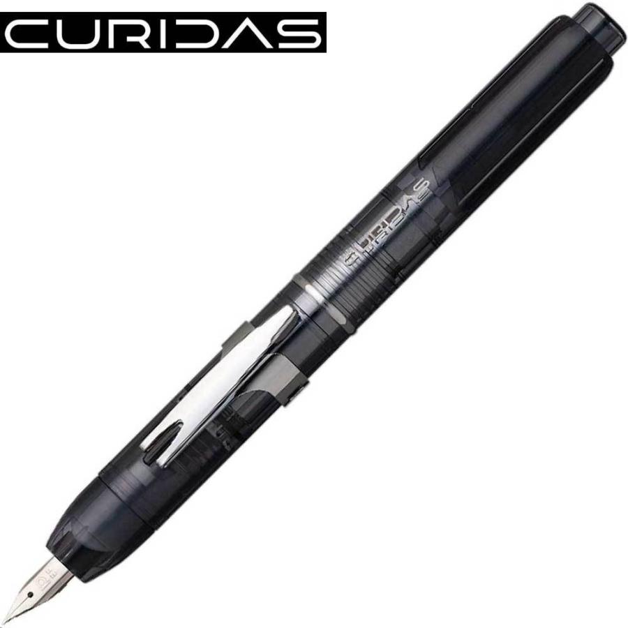 プラチナ万年筆 ノック式万年筆　キュリダス グラファイトスモーク 細字 PKN-7000#7-2 | プラチナ万年筆