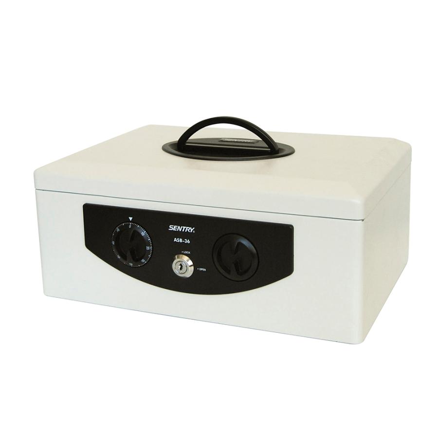 セントリー　手提金庫　キャッシュボックス　ASB-36　 ダイヤルキー＆フラットキー　A4サイズ対応 地震 災害 防災 | セントリー | 01