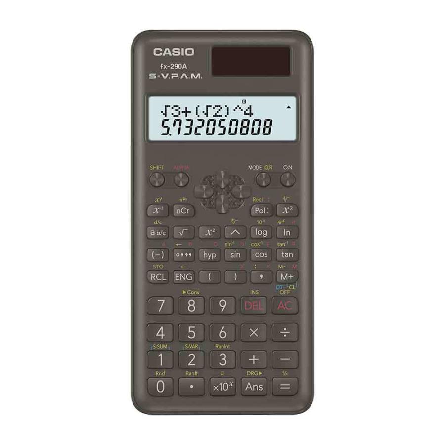 ＜CASIO＞カシオ スタンダード関数電卓 fx-290A-N | CASIO