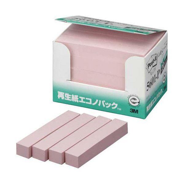 3M　エコノパック製品シリーズ　ふせんハーフ　ピンク　１００枚×２０個パック　5601-P | 