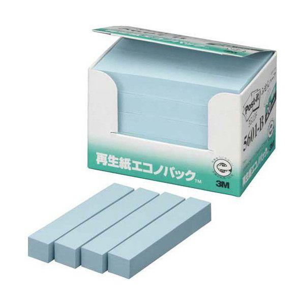 3M　エコノパック製品シリーズ　ふせんハーフ　ブルー　１００枚×２０個パック　5601-B | 