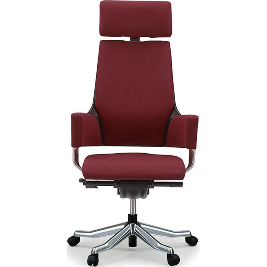 関家具 タスクチェア デルフィ ファブリック張地 ハイタイプ バーガンディ  137102 | 関家具