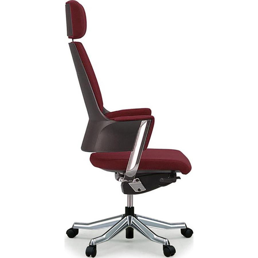 関家具 タスクチェア デルフィ ファブリック張地 ハイタイプ バーガンディ  137102 | 関家具 | 02