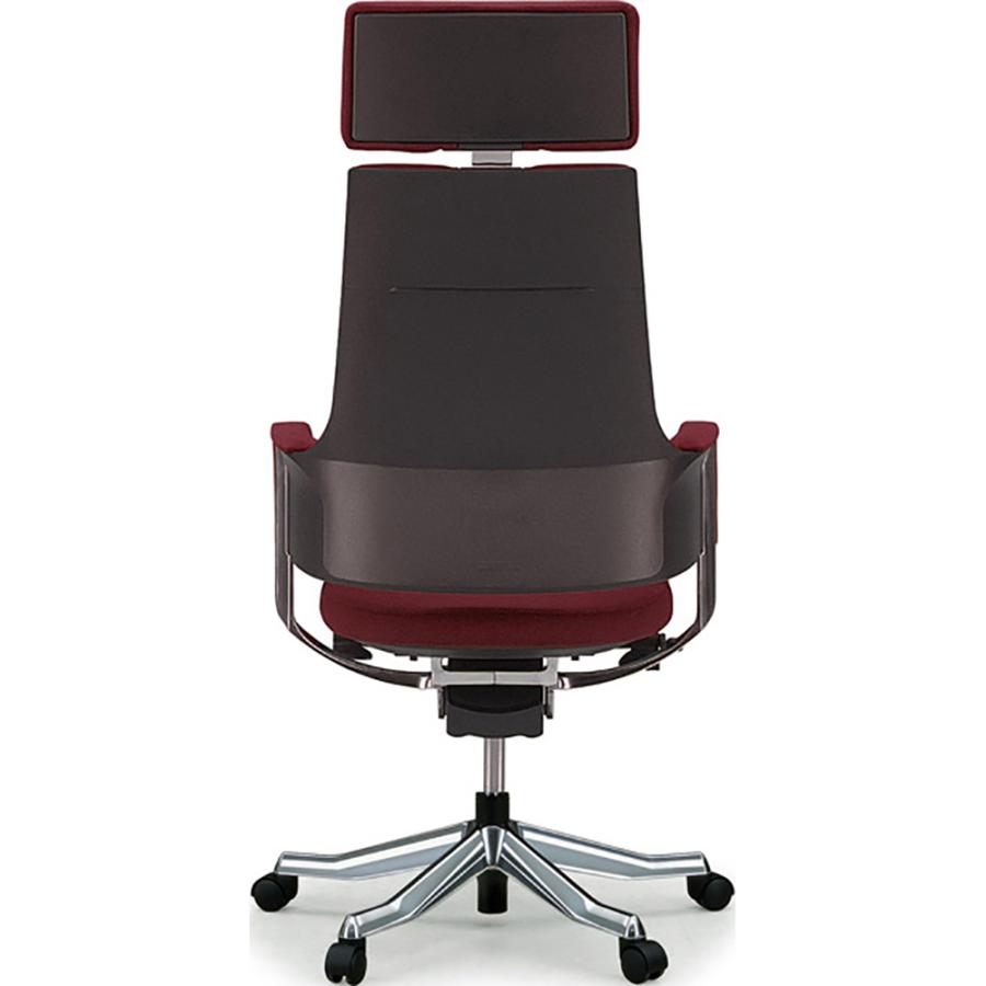 関家具 タスクチェア デルフィ ファブリック張地 ハイタイプ バーガンディ  137102 | 関家具 | 03