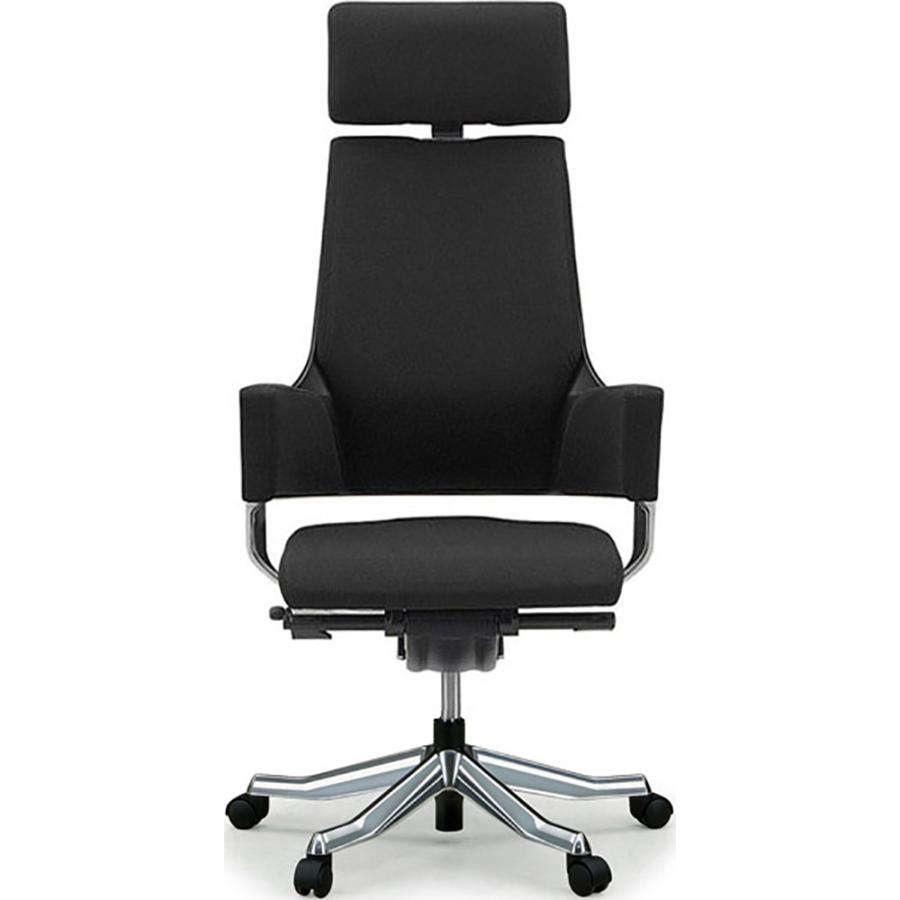 関家具 タスクチェア デルフィ ファブリック張地 ハイタイプ ブラック  137101 | 関家具