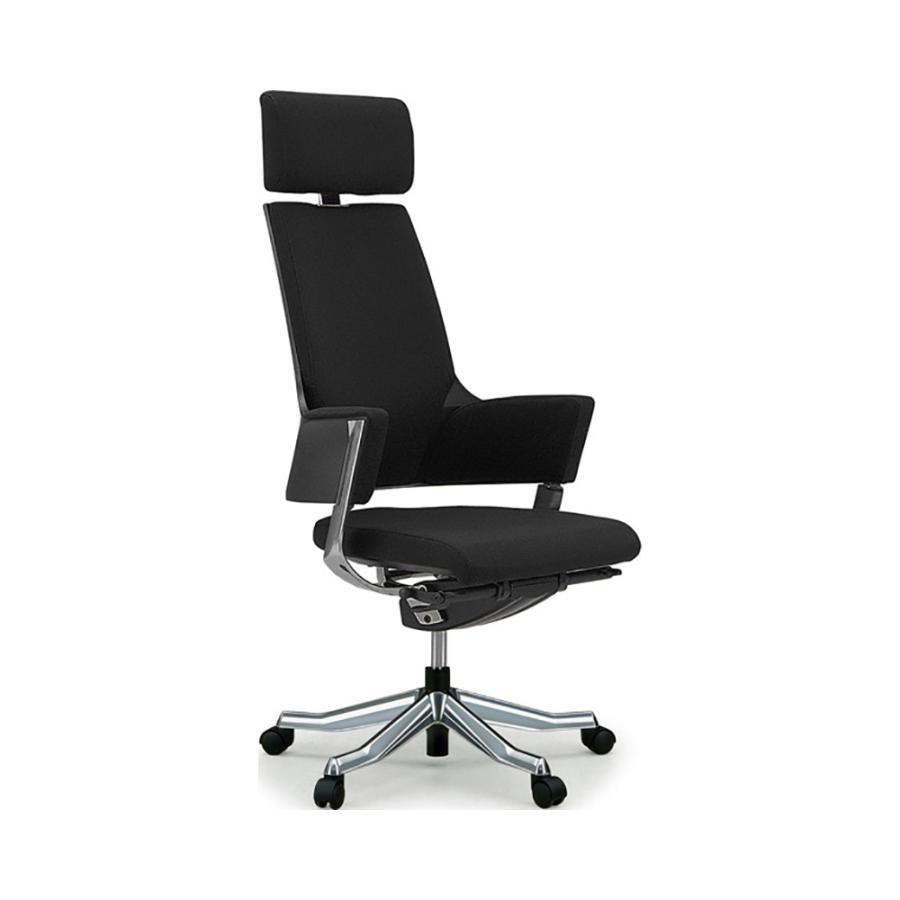 関家具 タスクチェア デルフィ ファブリック張地 ハイタイプ ブラック  137101 | 関家具 | 01