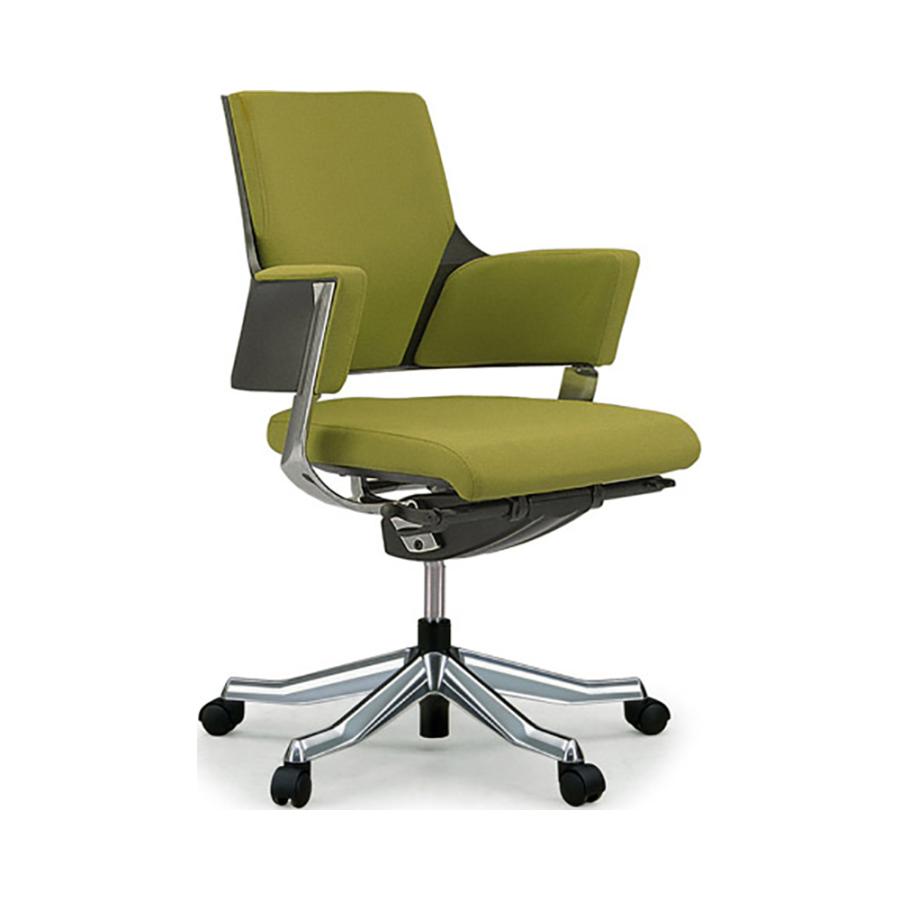 関家具 タスクチェア デルフィ ファブリック張地 ロータイプ オリーブ  137108 | 関家具 | 01