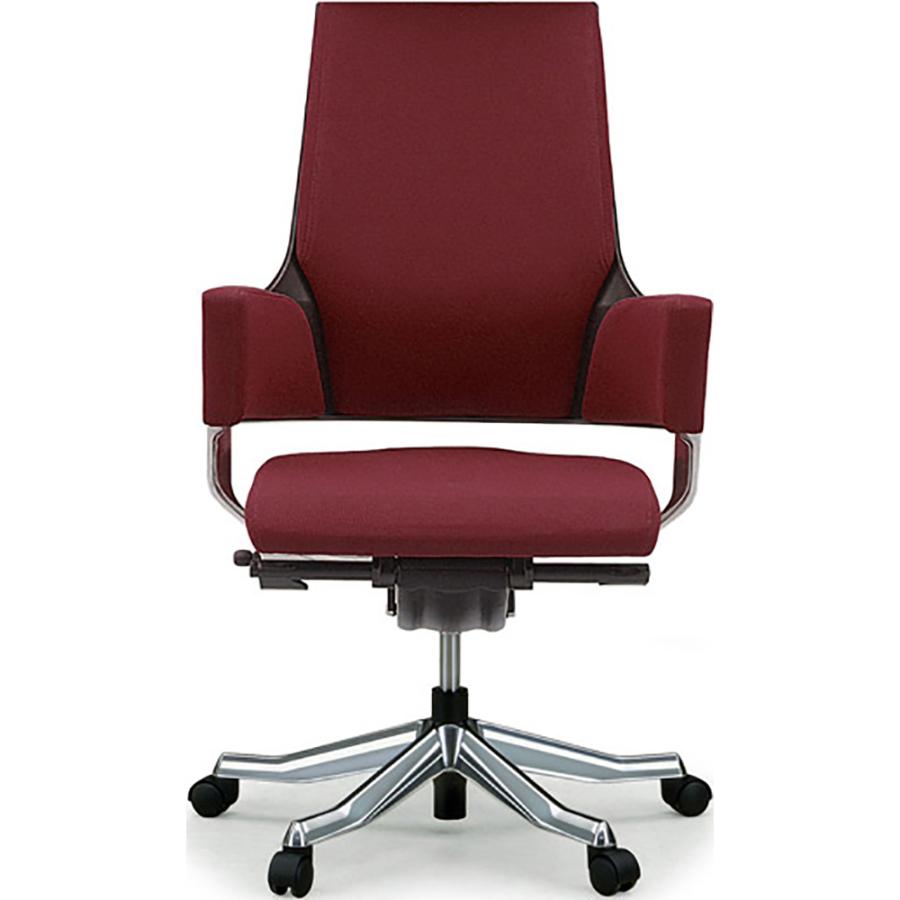 関家具 タスクチェア デルフィ ファブリック張地 ミドルタイプ バーガンディ  137099 | 関家具