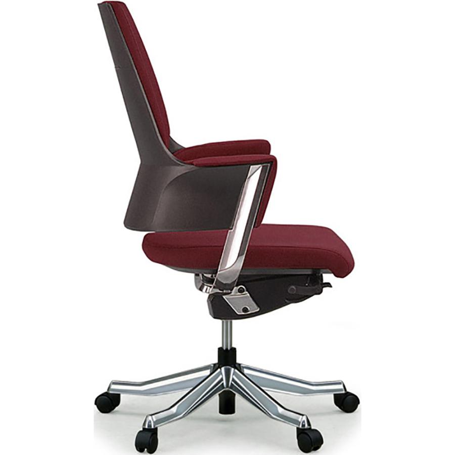 関家具 タスクチェア デルフィ ファブリック張地 ミドルタイプ バーガンディ  137099 | 関家具 | 02