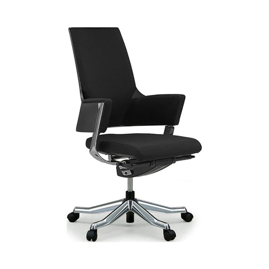 関家具 タスクチェア デルフィ ファブリック張地 ミドルタイプ ブラック  137106 | 関家具 | 01