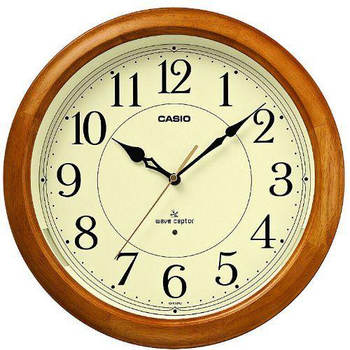 カシオ（CASIO) 壁掛け時計 白木 電波時計 IQ-1150NJ-7JF | CASIO