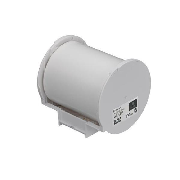 キングジム KINGJIM ラベルプリンター「テプラ」Grand(TEPRA Grand)専用 Grandテープカートリッジ 100mm幅/15m巻 黒 WL100K | TEPRA Grand