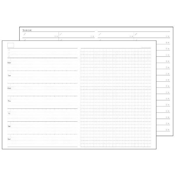 【メール便5冊までなら送料290円】システムノート用リフィル フリーウィークリースケジュール レフト式 A5サイズ NT226 レイメイ藤井 | ブランド登録なし | 01