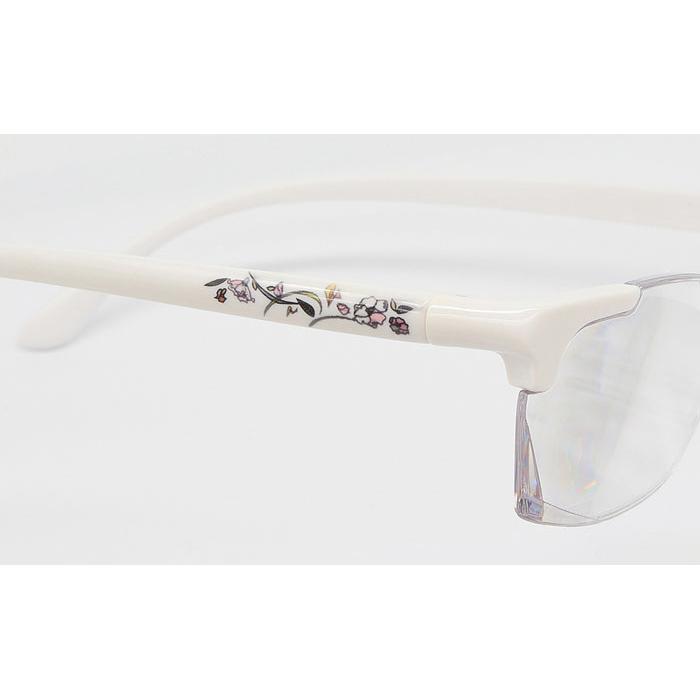 キングジム kingjim メガネ型拡大鏡　花柄 白 ホワイト white AM41 | ブランド登録なし | 02